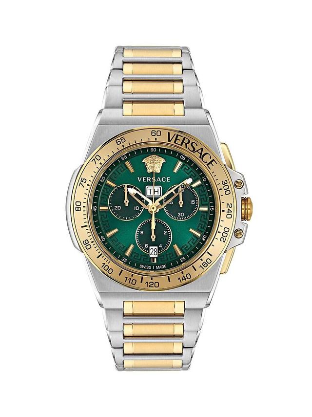 Mens 45MM Greca Extreme Chrono Stainless Steel Watch Product Image