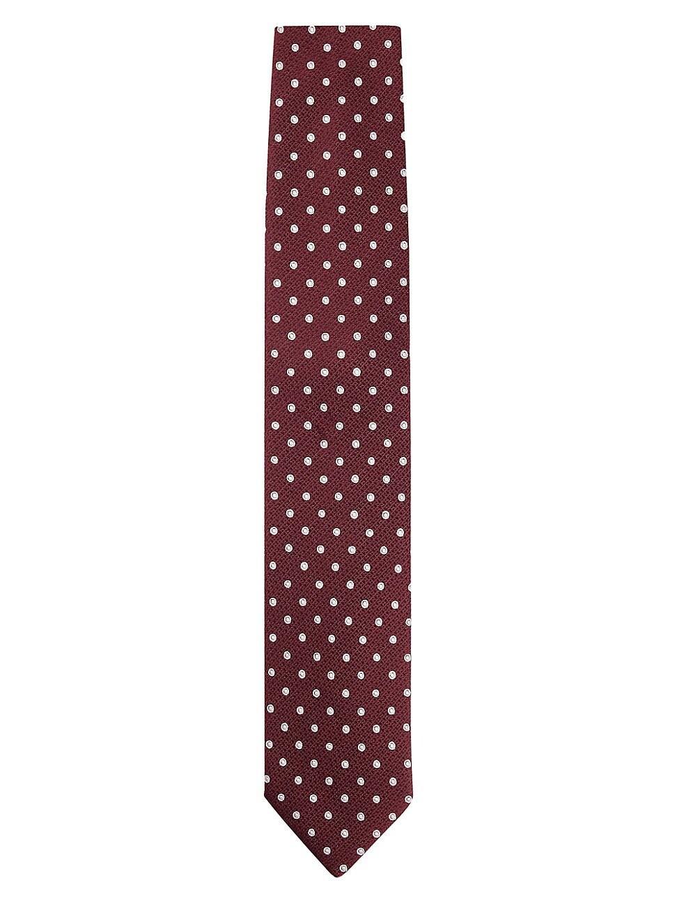 Boss by Hugo Boss Mens Micro Pattern Silk-Jacquard Tie Product Image