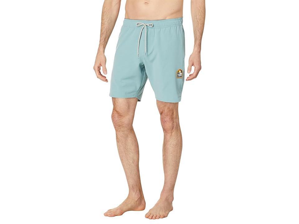 VISSLA Solid Sets 17.5 Ecolastic Trunks (Stone ) Men's Swimwear Product Image