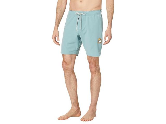 VISSLA Solid Sets 17.5 Ecolastic Trunks (Stone ) Men's Swimwear Product Image