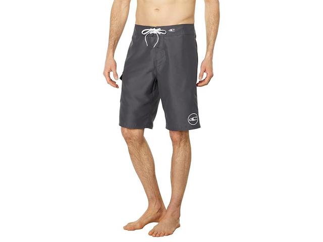 O'Neill Santa Cruz Solid 2.0 Boardshorts (Anthracite/White) Men's Swimwear Product Image