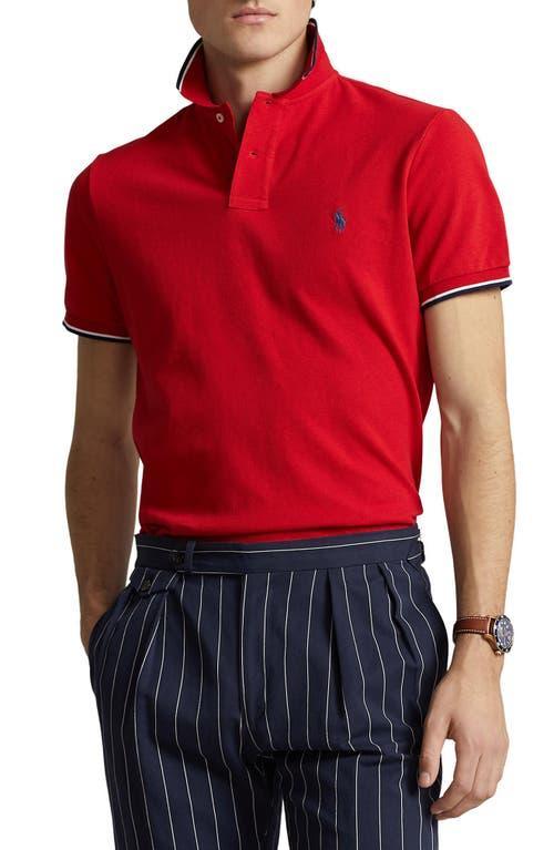 Polo Ralph Lauren Classic-Fit Tipped Mesh Short-Sleeve Polo Shirt -  S Product Image