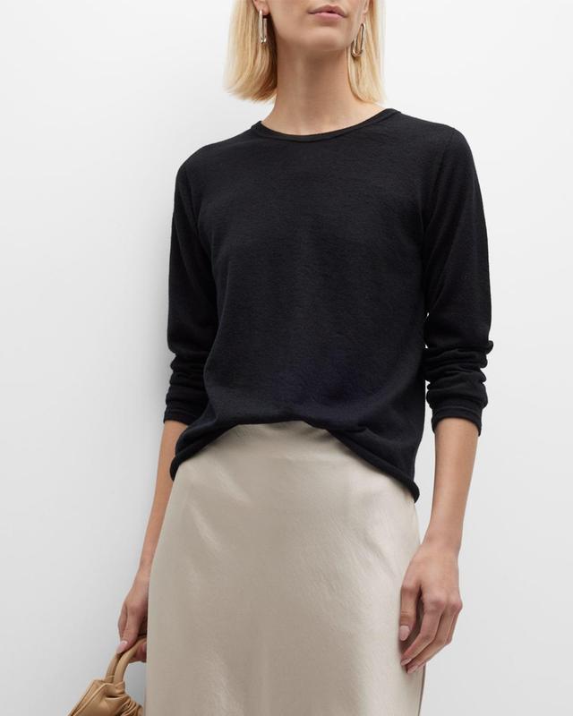 Womens Cashmere Crewneck Sweater Product Image