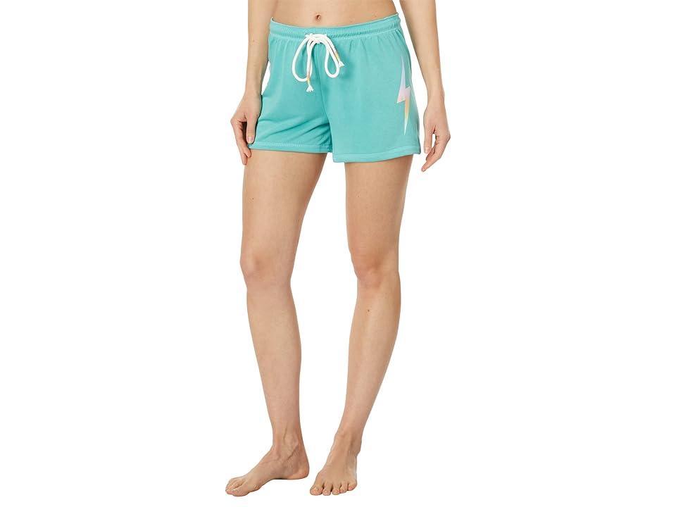 P.J. Salvage Gradient Good Vibes Bolt Shorts (Sea Green) Women's Pajama Product Image