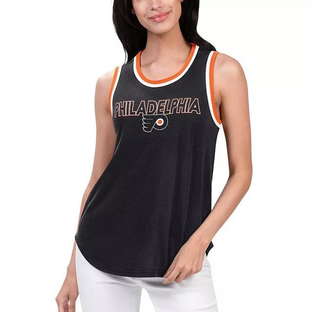 Womens G-III 4Her by Carl Banks Black Philadelphia Flyers Strategy Tank Top Product Image