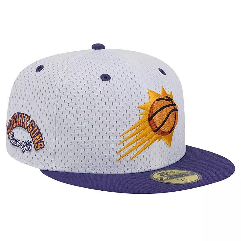 Mens New Era White/Purple Phoenix Suns Throwback 2Tone 59FIFTY Fitted Hat Product Image