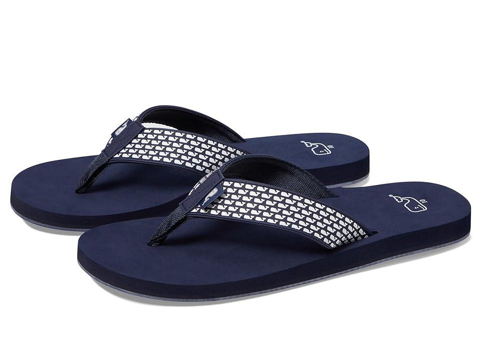 Vineyard Vines Micro Whale Foam Flip Flop (Nautical ) Men's Sandals Product Image