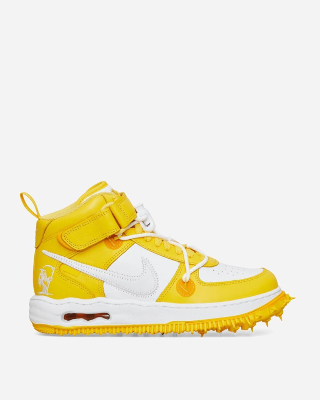 NIKE Off-white™ Air Force 1 Mid Sneakers White / Varsity Maize In Multicolor Product Image