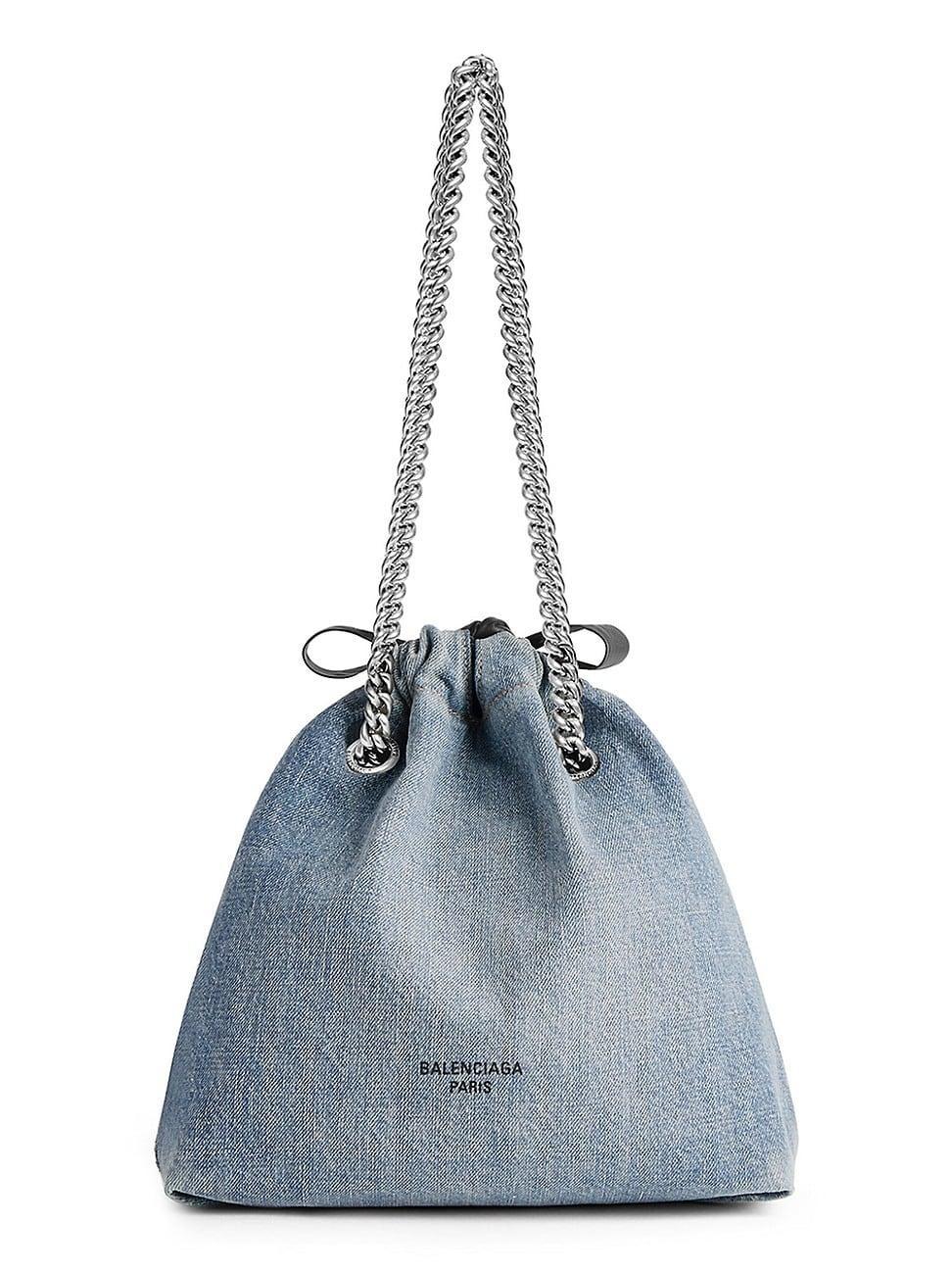 Womens Crush Small Tote Bag Denim Product Image