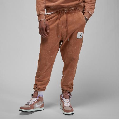 Jordan Mens Essential Statement Fleece Pants - Mineral Clay/White Product Image