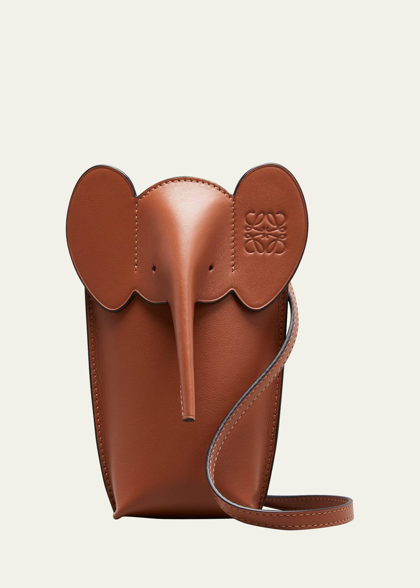 Elephant Pocket in Leather with Strap Product Image