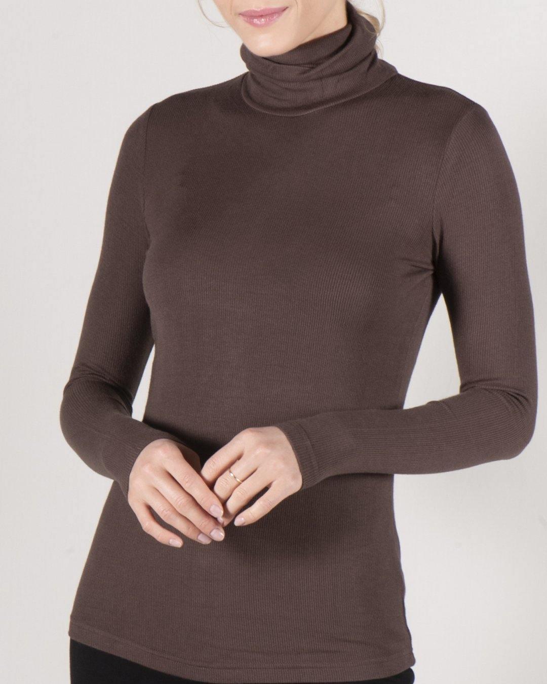 Point Ribbed Turtleneck Product Image