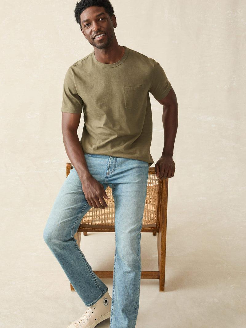 Sunwashed Pocket Tee - Olive Male Product Image