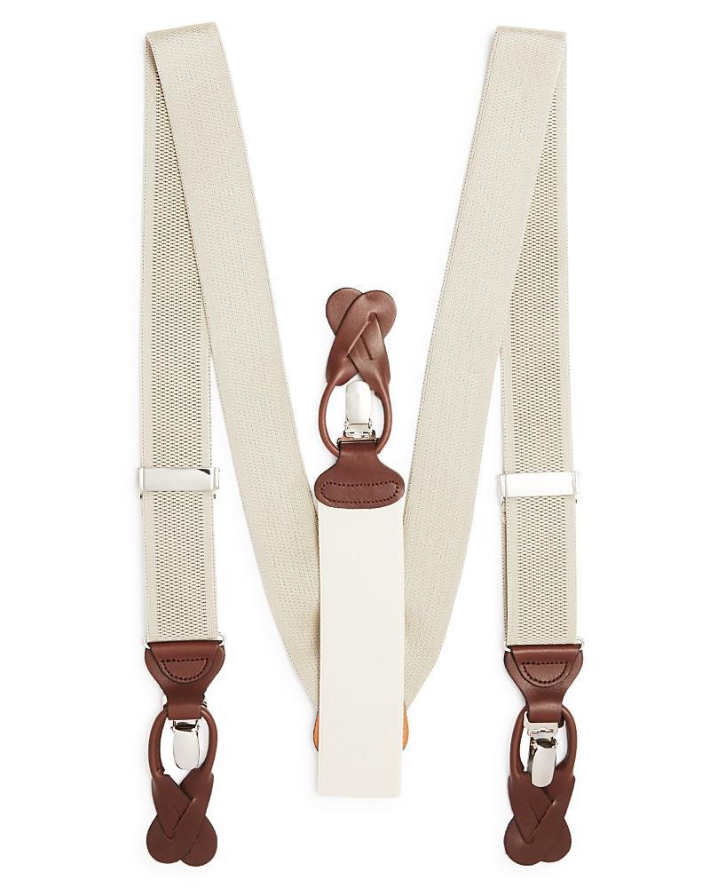 Trafalgar Mens Classic Solid Color 38mm Convertible Suspenders Product Image