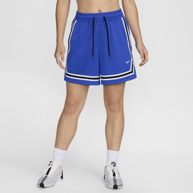 Nike Womens Nike Dri-FIT Crossover 5 Shorts - Womens White/Hyper Royal/Black Product Image