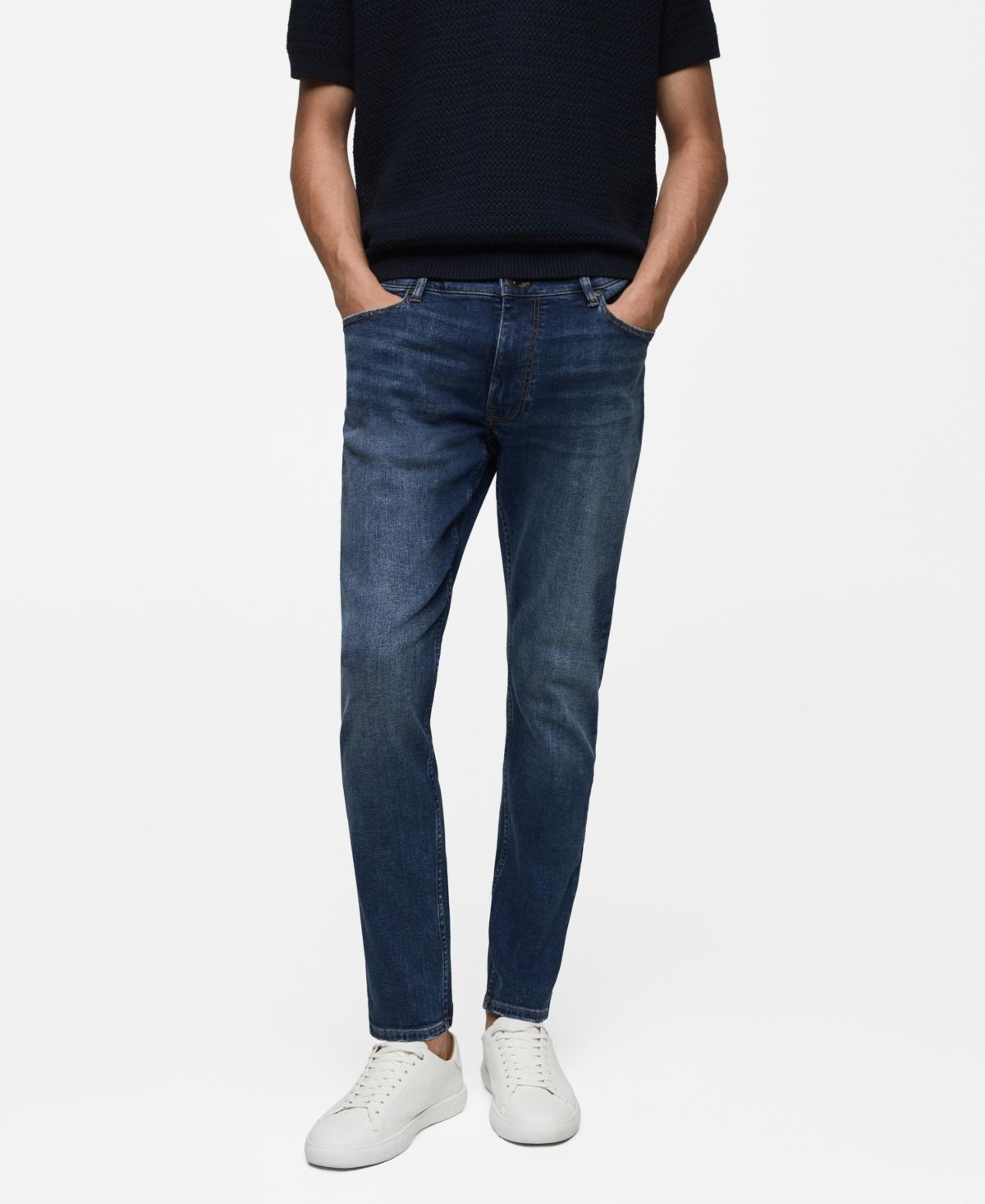 MANGO MAN - Jude skinny-fit jeans dark blueMen Product Image