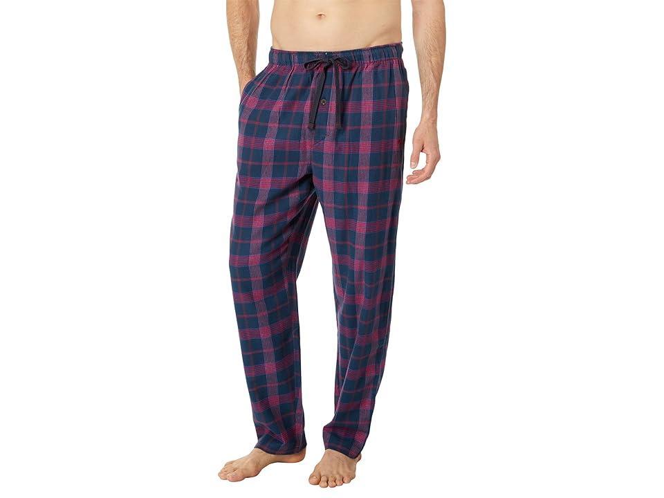 Tommy Bahama Flannel Pajama Pants (Navy Plaid) Men's Pajama Product Image