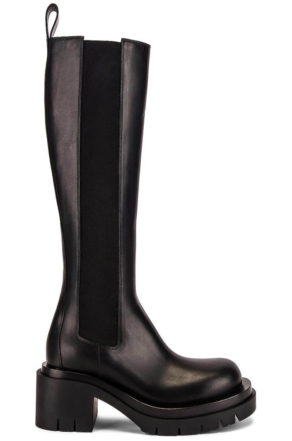 Bottega Veneta - Women's The Lug Knee High Boots - Black - IT 35 - Moda Operandi Product Image