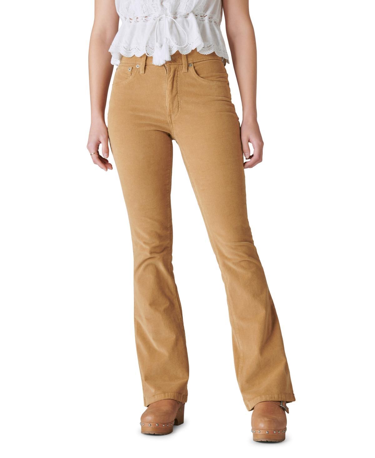 Lucky Brand High-Rise Corduroy Stevie Flare in Cider in Fall Mist (Fall Mist) Women's Jeans product image