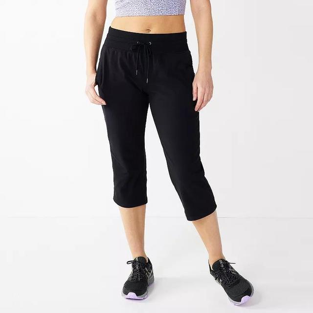 Petite Tek Gear Essential Straight-Leg Workout Capris, Womens Product Image