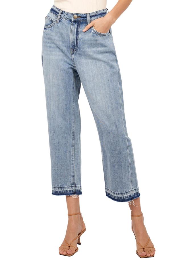 Joie Womens Evie Relaxed Button Fly Denim Pant Product Image