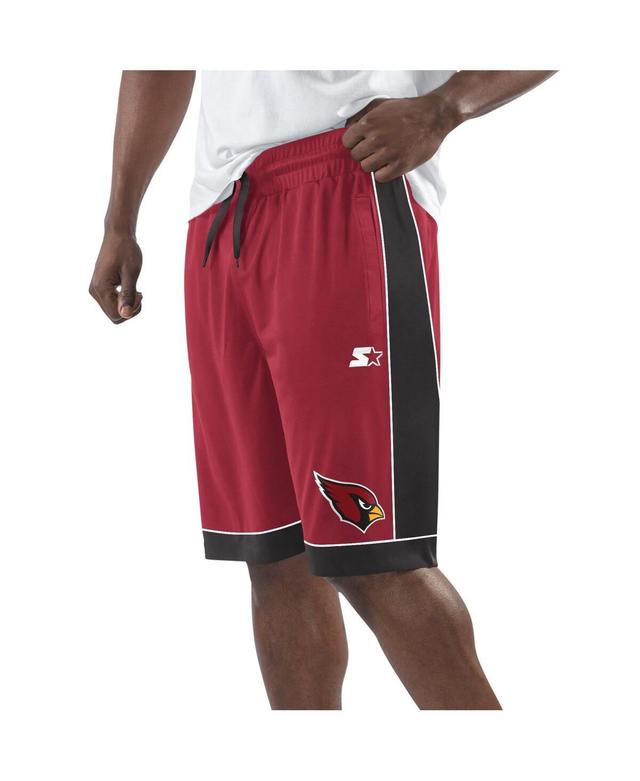 Starter Mens Cardinal Arizona Cardinals Fan Favorite Fashion Shorts - Cardinal, Black Product Image