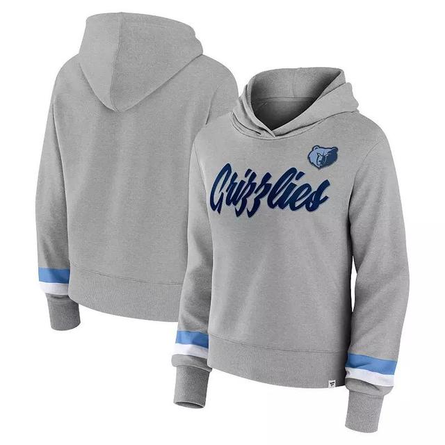 Womens Fanatics Branded Heather Gray Memphis Grizzlies Halftime Pullover Hoodie Product Image