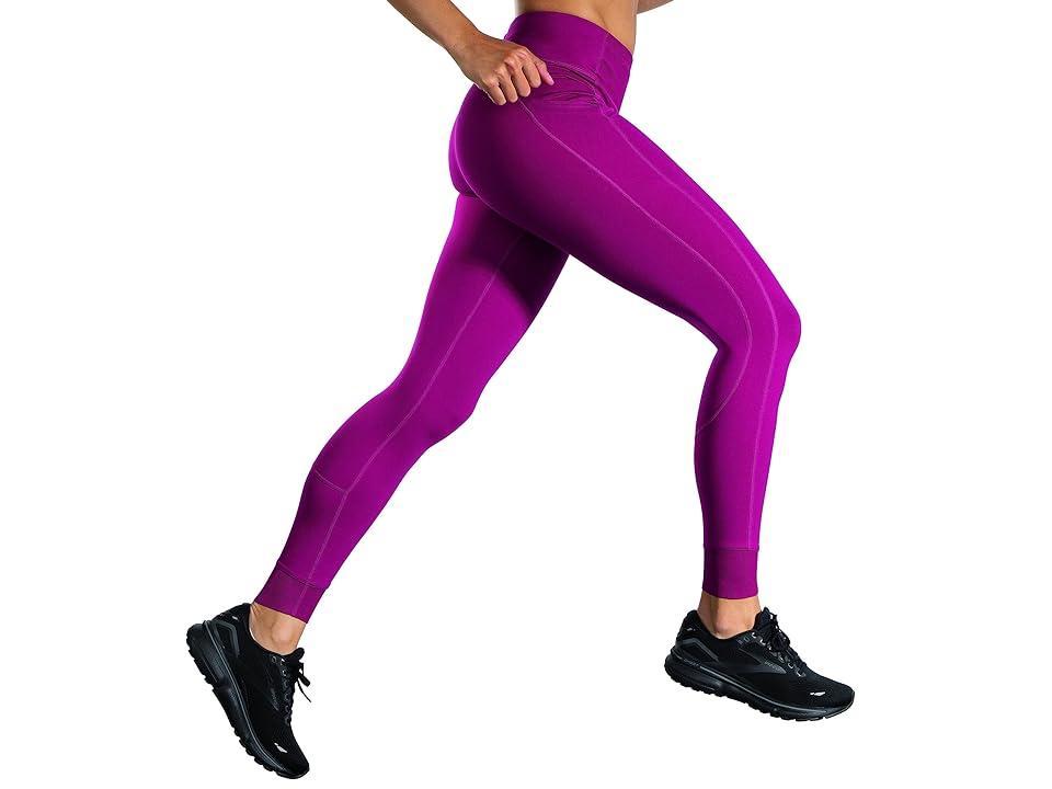 Brooks Momentum Thermal Tights (Dark Mauve) Women's Casual Pants Product Image