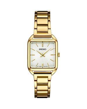 Seiko Womens Essentials Gold-Tone Stainless Steel Bracelet Watch 26mm Product Image