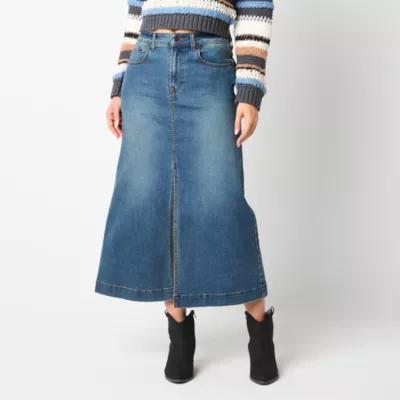 Frye and Co. Womens Long Denim Skirt Product Image