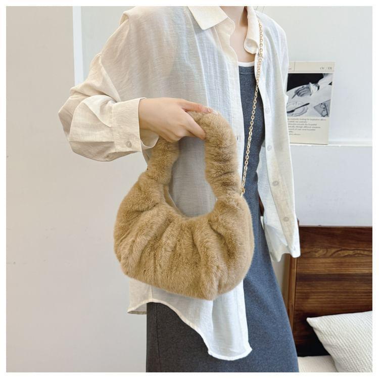 Plain Fleece Shoulder Bag Product Image