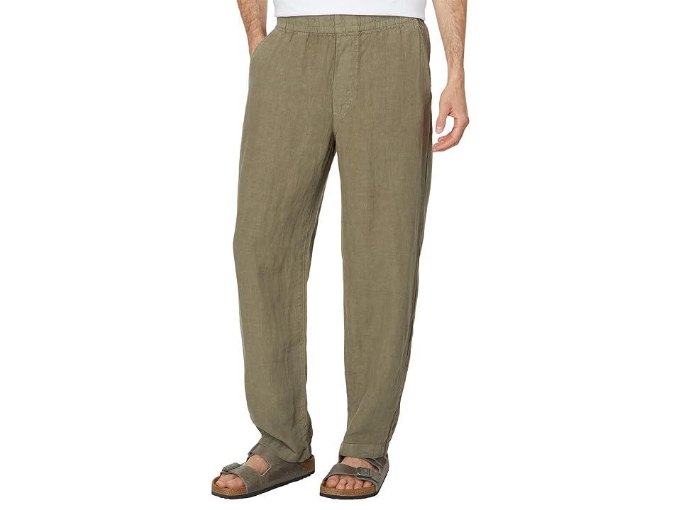 Madewell Linen Drawstring Pull-On (Pressed Sage) Men's Casual Pants Product Image