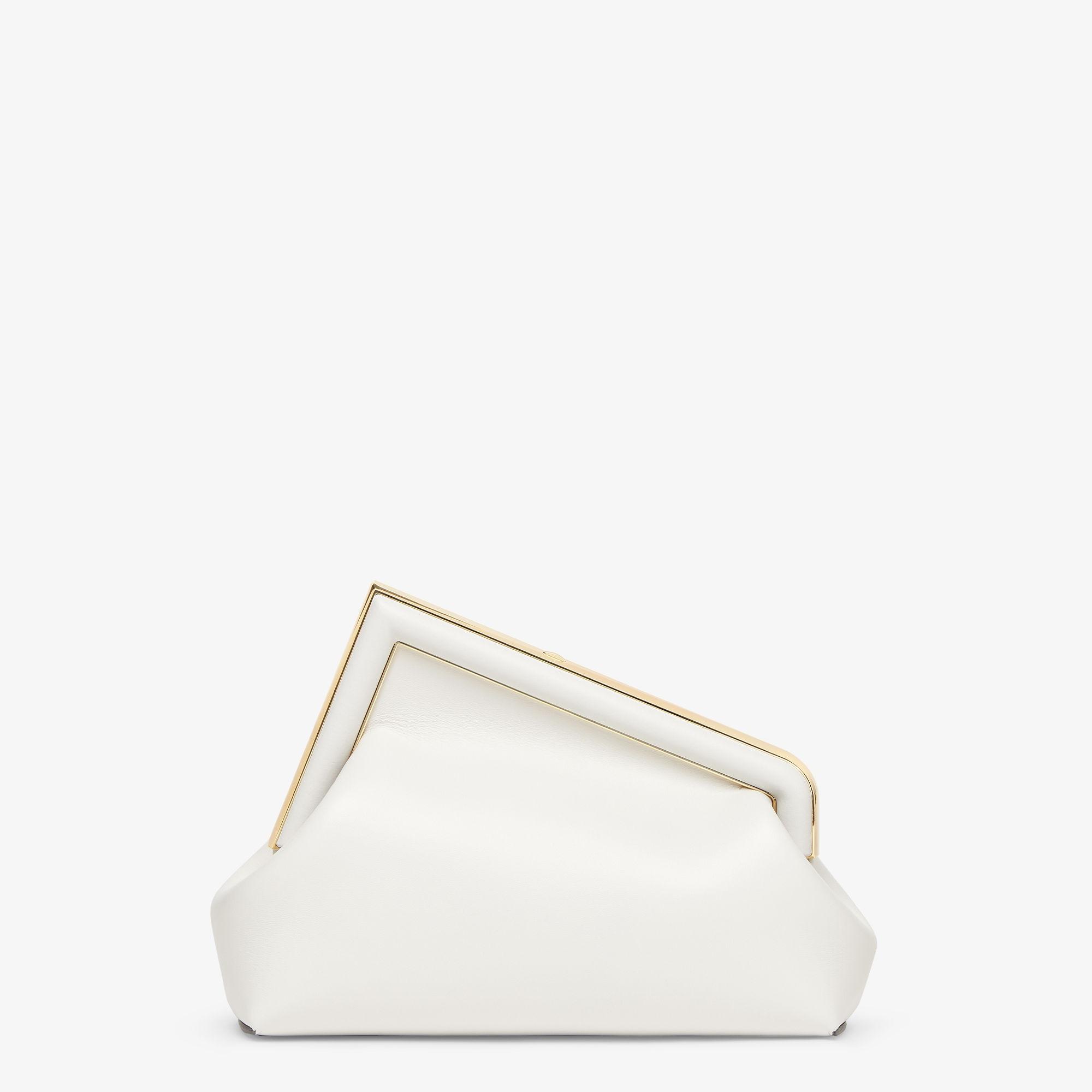 Fendi First MidiWhite leather bag Product Image