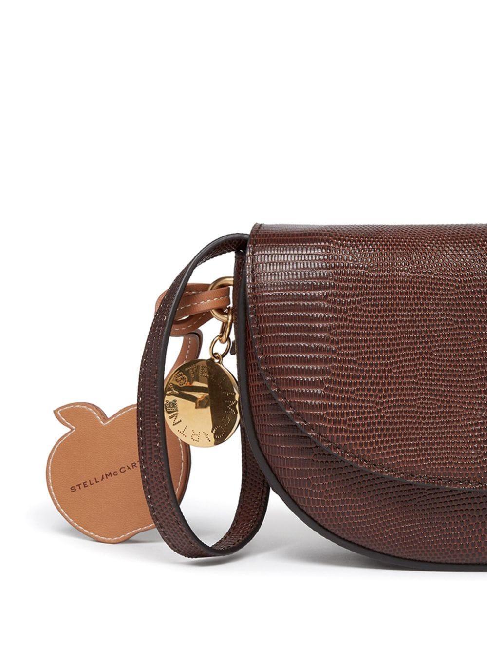 Frayme Scale-embossed Shoulder Bag In Brown Product Image