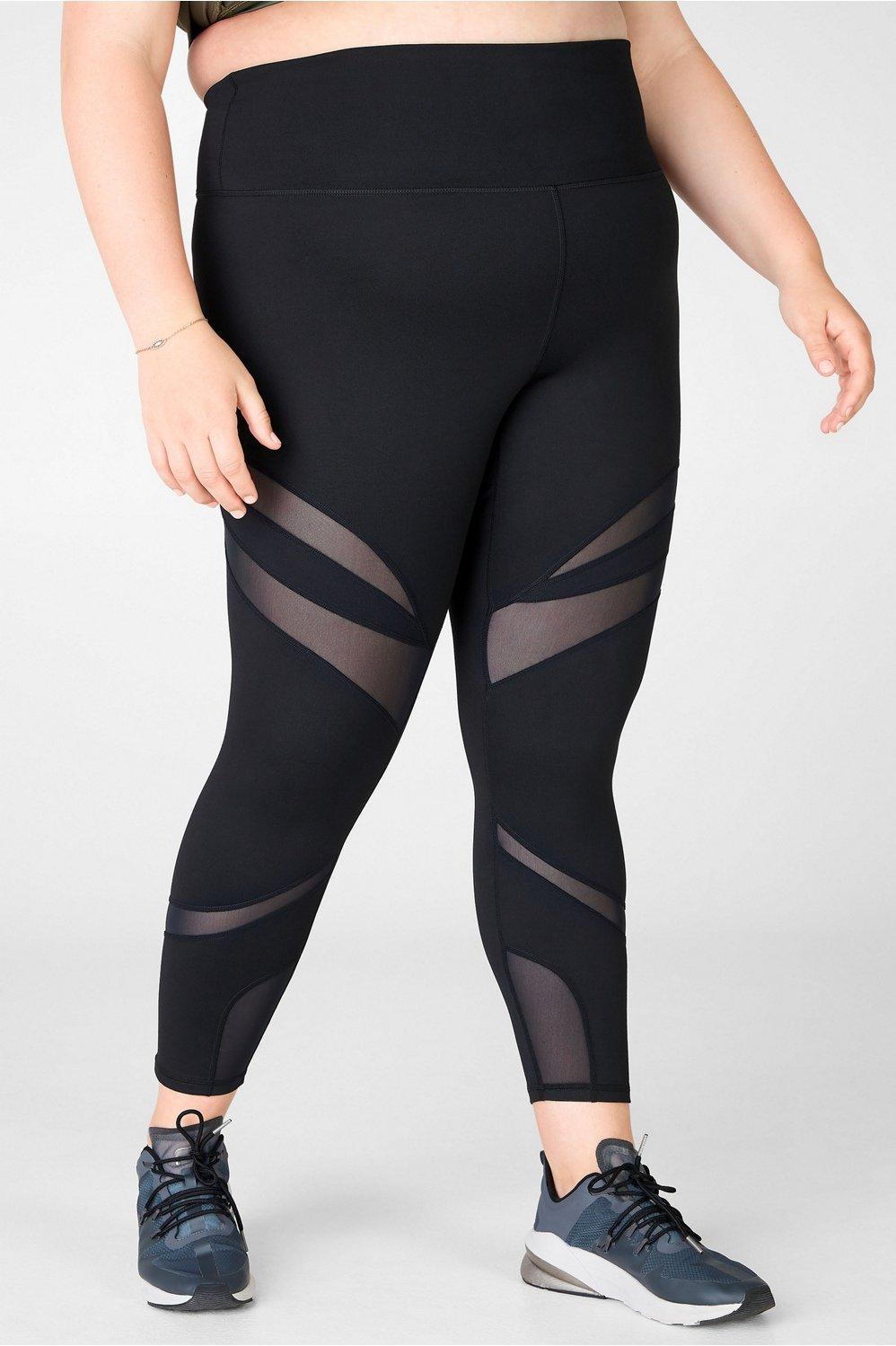 Fabletics Define High-Waisted 7/8 Legging Womens black plus Size 4X Product Image