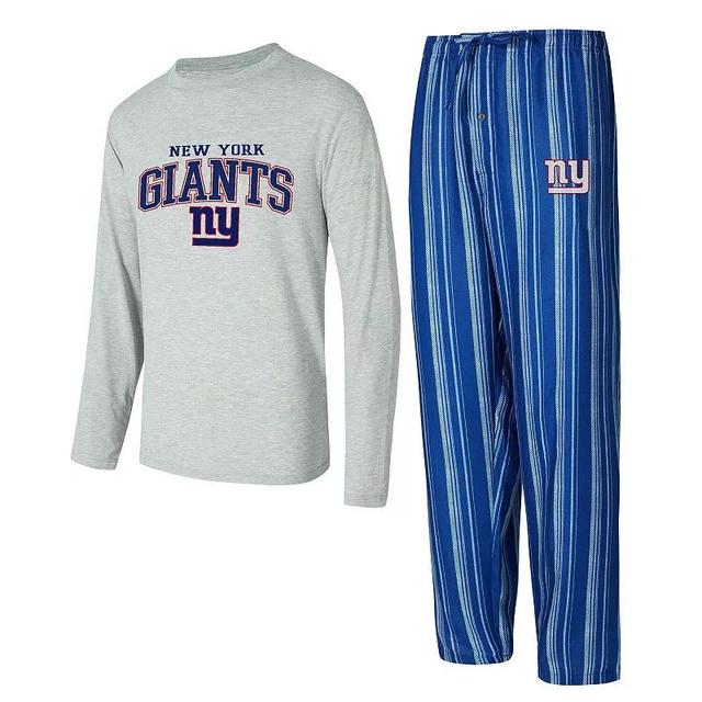 Mens Concepts Sport New York Giants Petition Long Sleeve T-Shirt & Pants Sleep Set Product Image