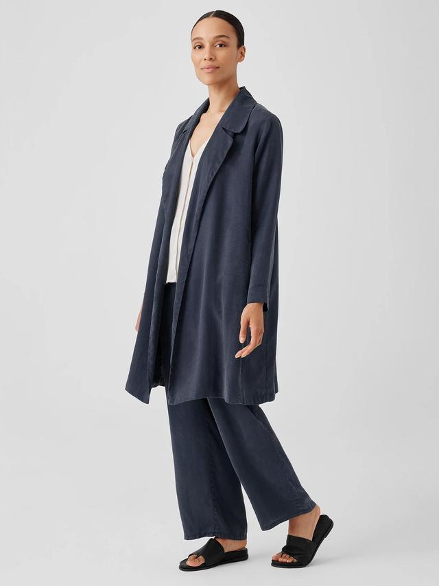 EILEEN FISHER Sandwashed Twill Trench Coatfemale Product Image