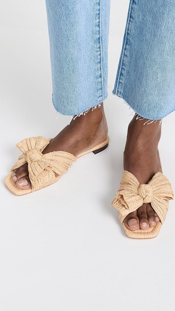 Loeffler Randall Daphne Pleated Knot Flat Sandals | Shopbop Product Image