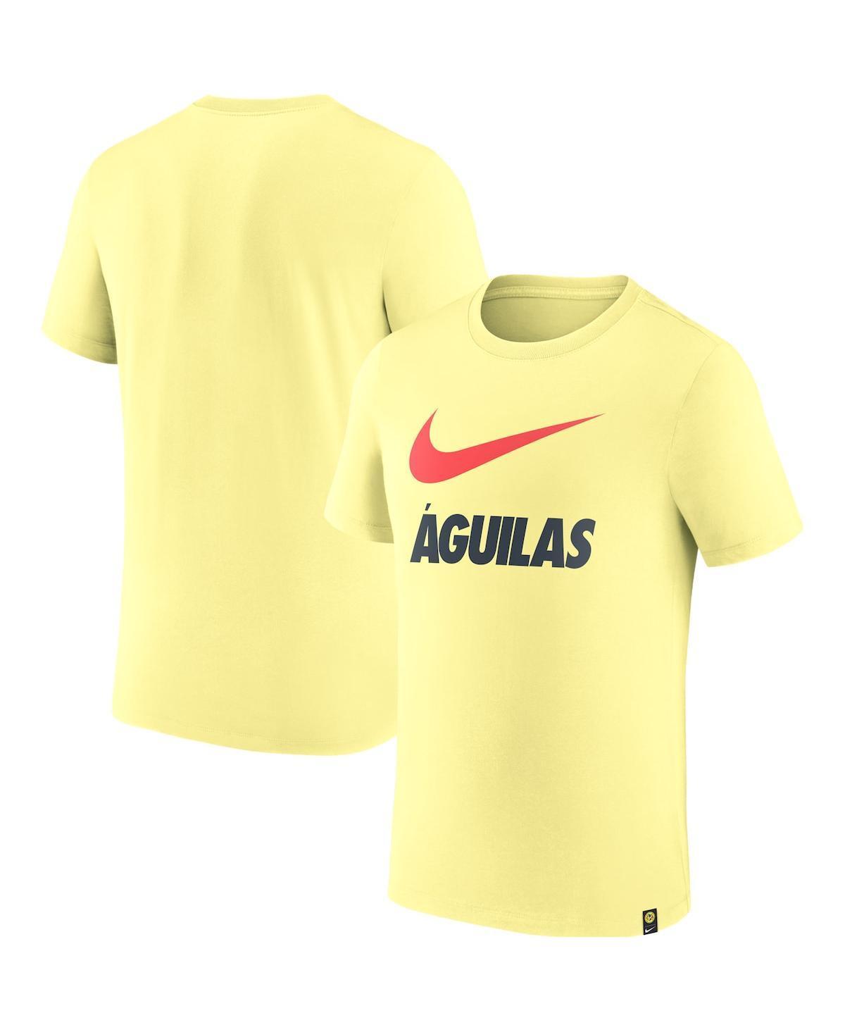 Mens Nike Yellow Club America Swoosh Logo T-Shirt Product Image