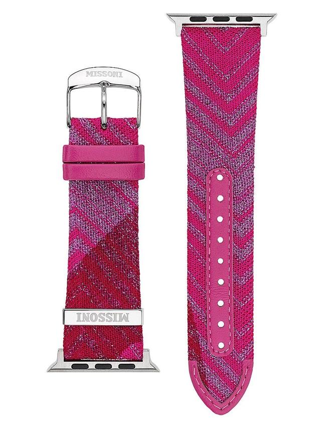 Mens Missoni Fabric Zigzag Apple Watch Band/24MM Product Image