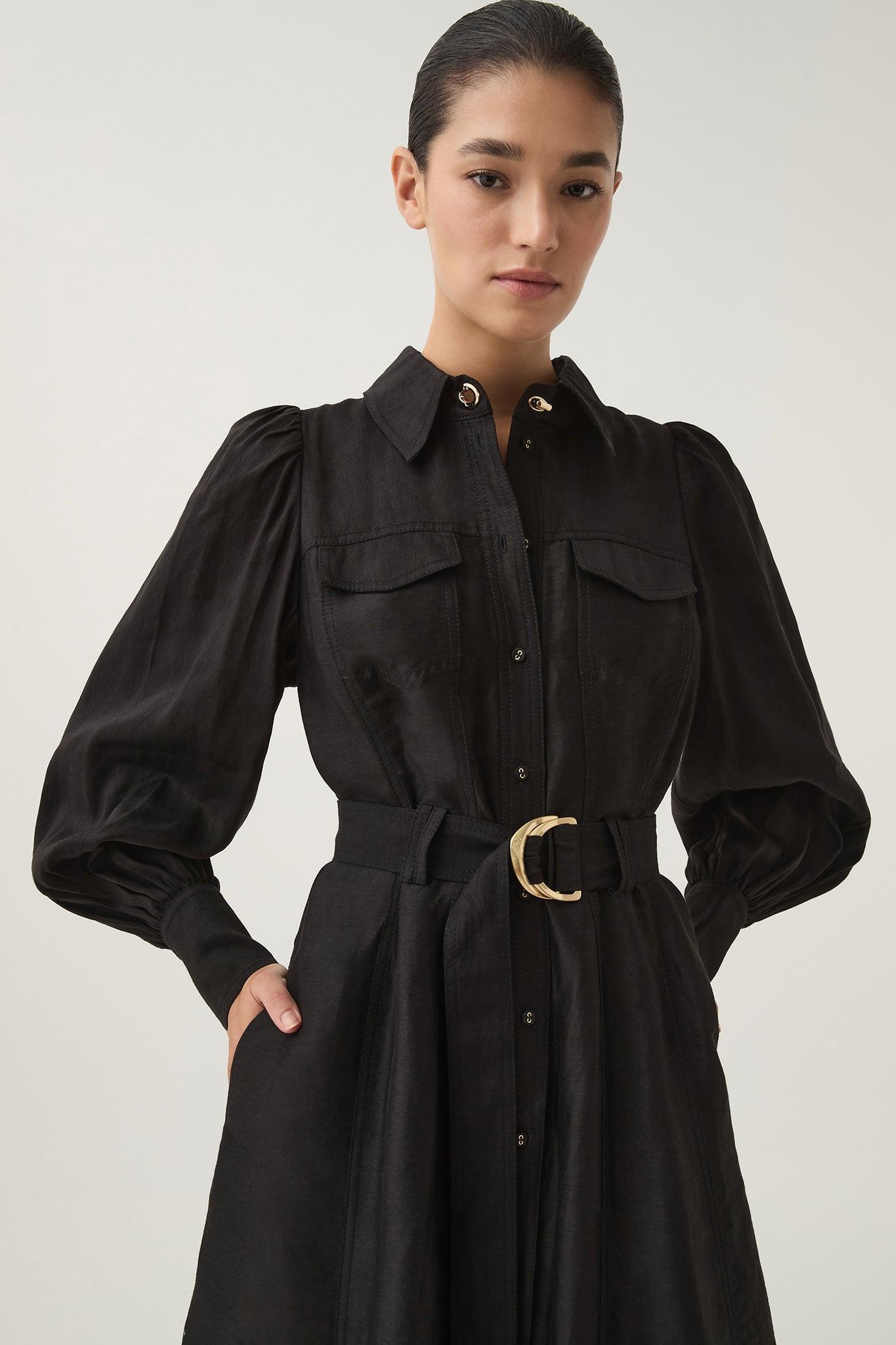 Tasmin Belted Midi Dress Product Image