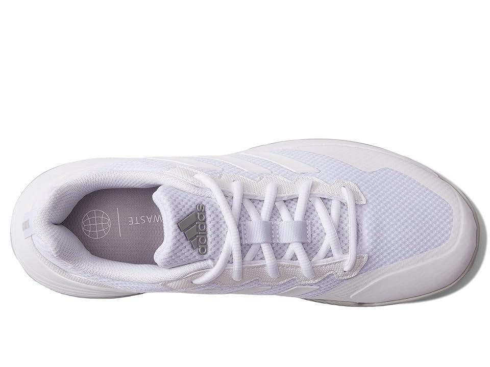 adidas GameCourt 2 White/Grey) Women's Shoes Product Image