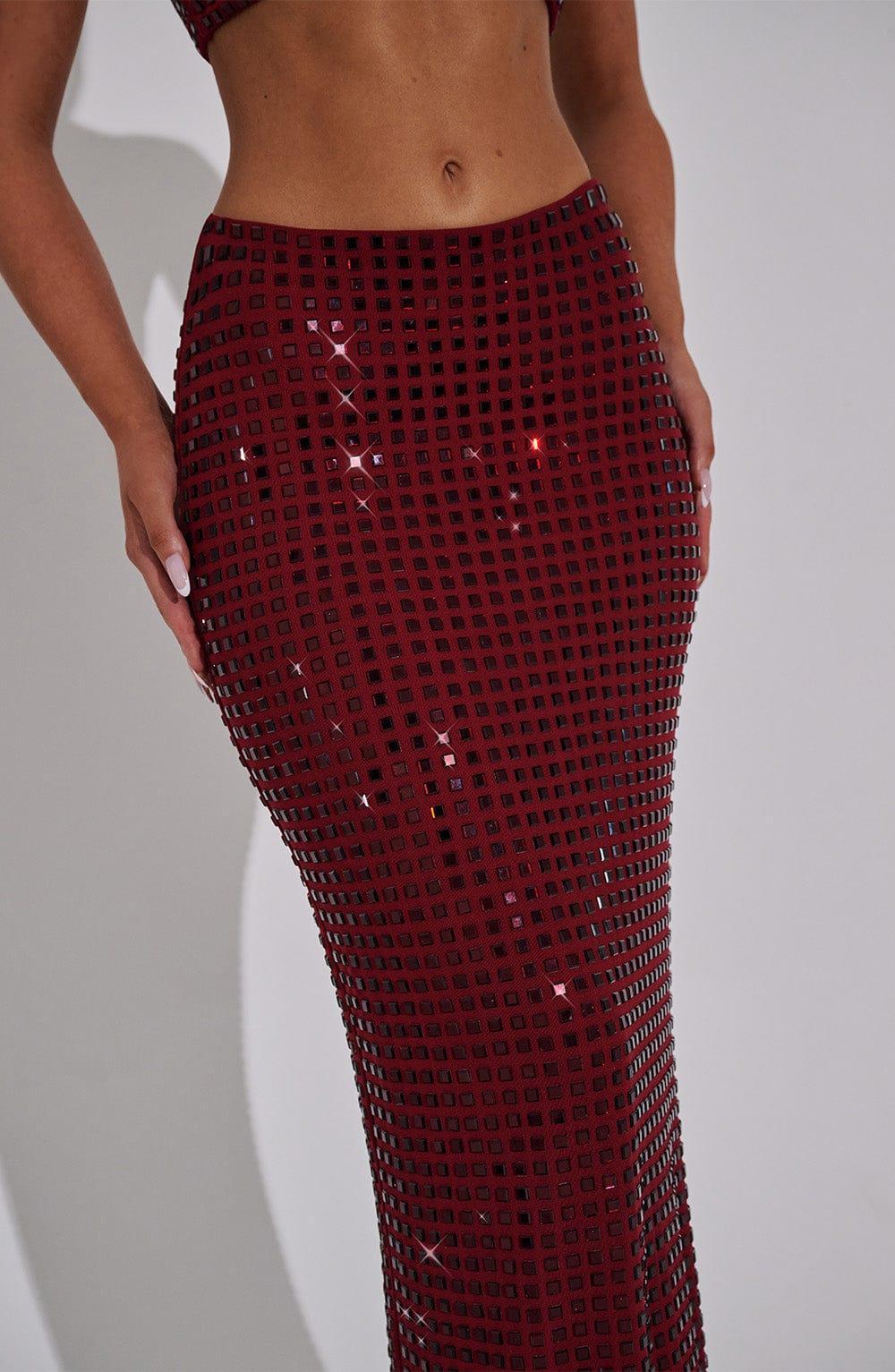 Dimity Maxi Skirt - Wine Product Image