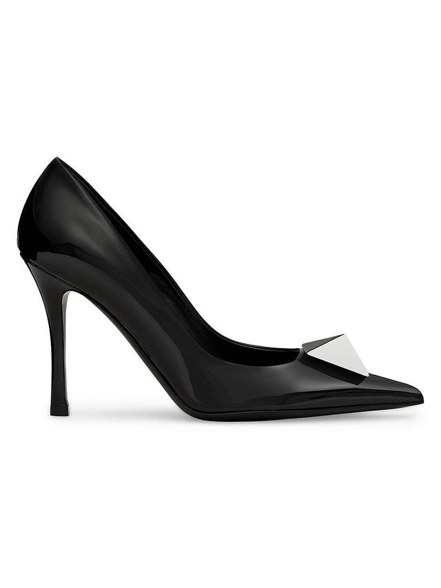 Womens One Stud Patent Leather 100MM Pumps Product Image