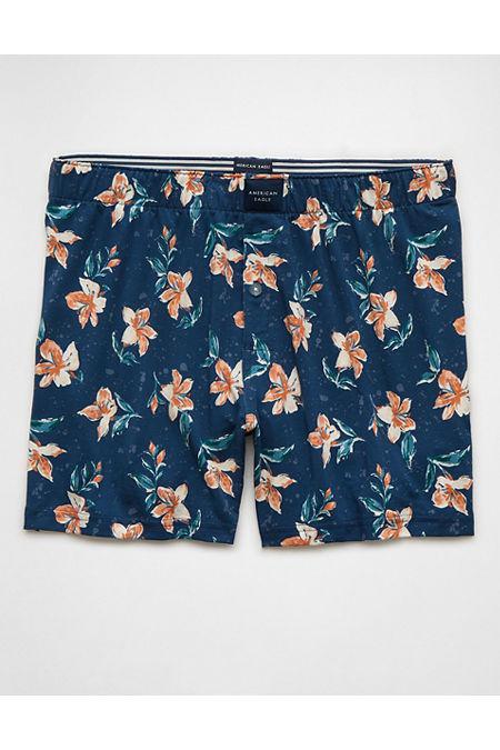 AEO Floral Slim Knit Ultra Soft Boxer Short Mens Product Image