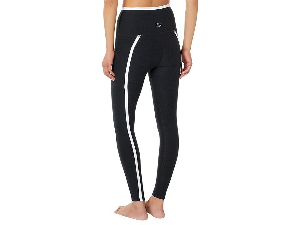 Beyond Yoga Spacedye New Moves High Waisted Midi Legging in Black. Product Image