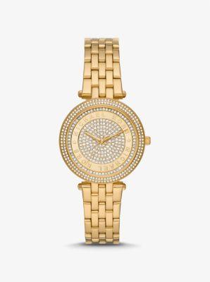 Oversized Pavé Logo -Tone Watch Product Image