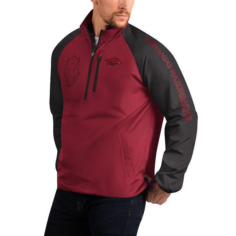 Mens G-III Sports by Carl Banks Cardinal Arkansas Razorbacks Point Guard Raglan Half-Zip Jacket Product Image