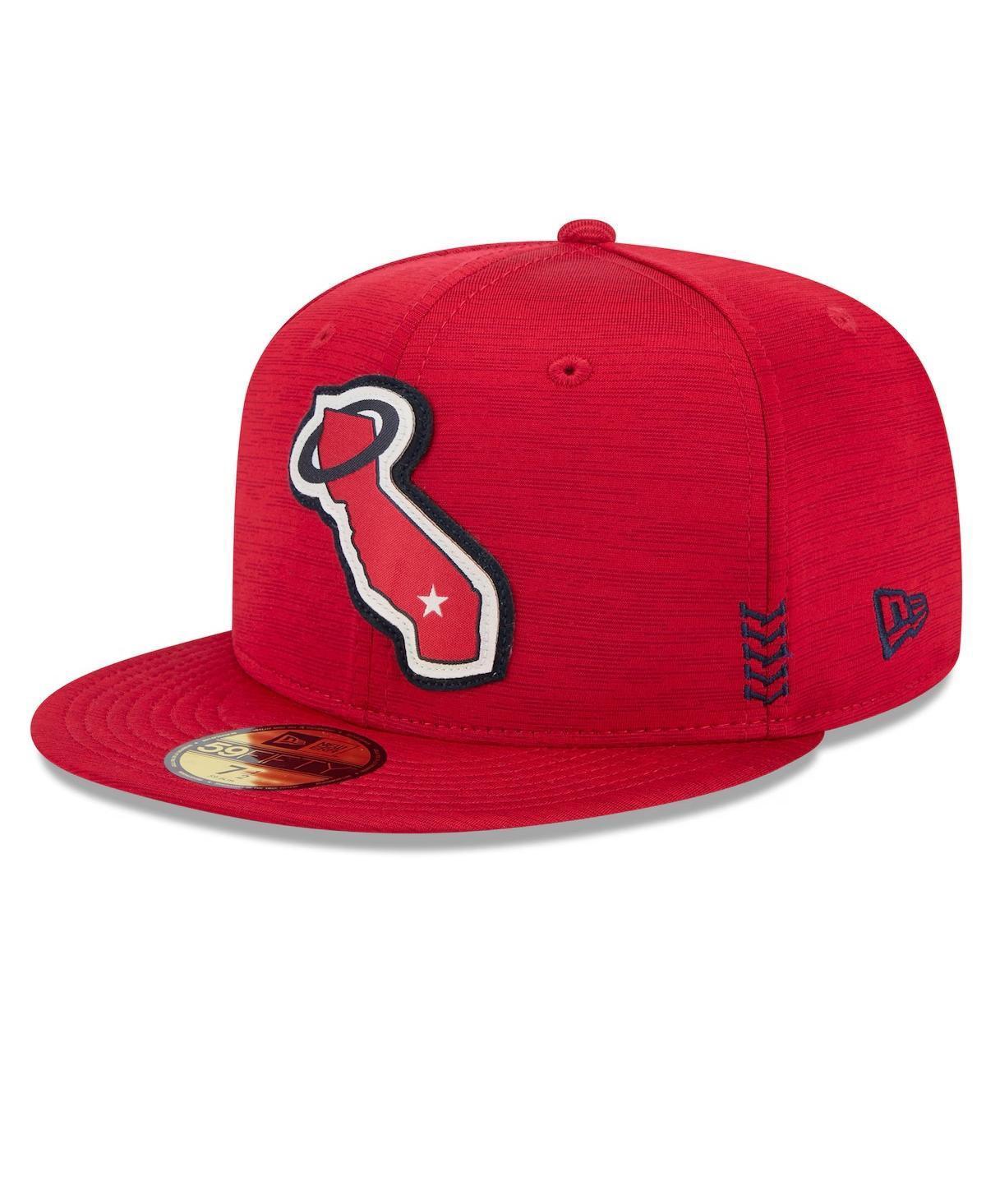 Mens New Era Los Angeles Angels 2024 Clubhouse 59FIFTY Fitted Hat Product Image