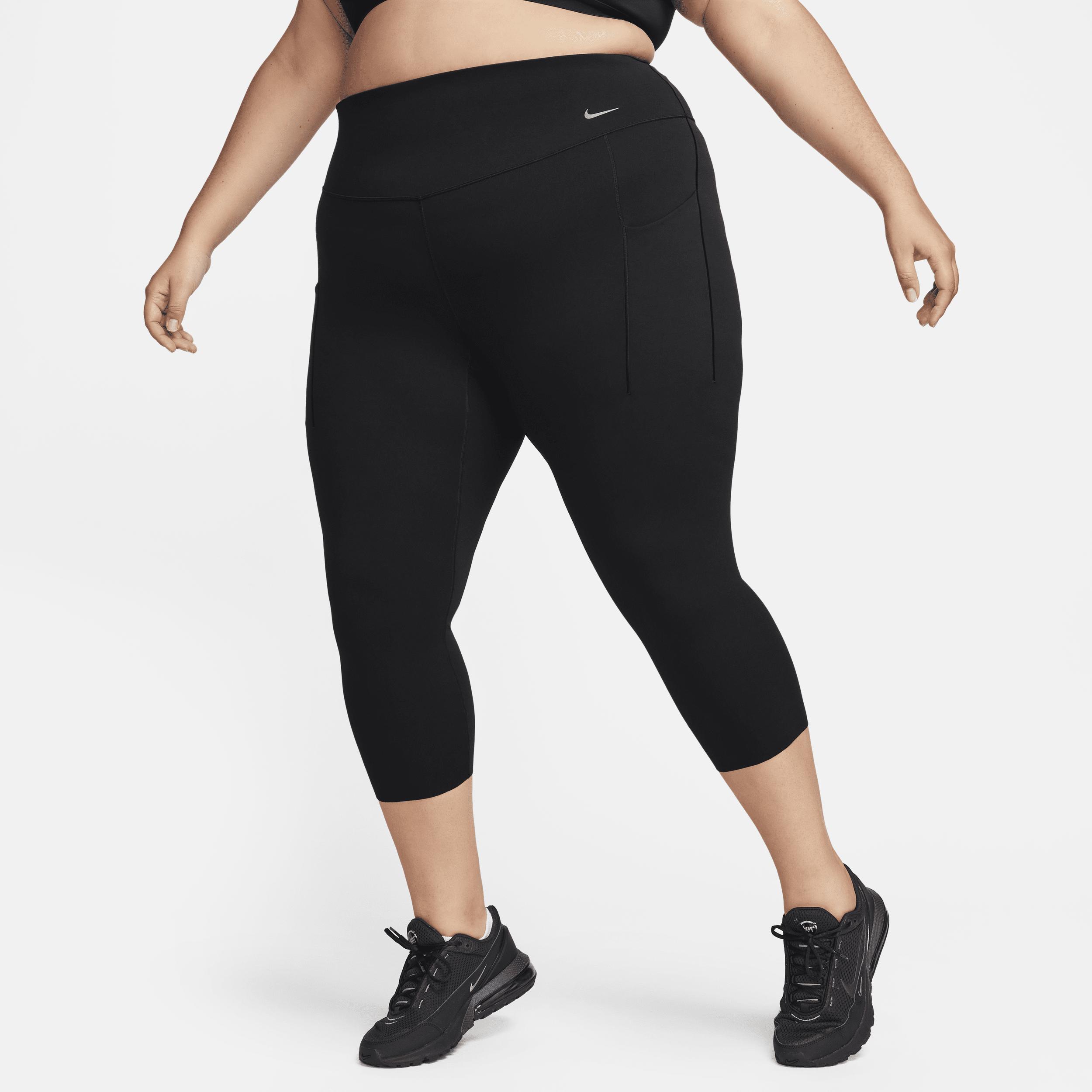 Nike Women's Universa Medium-Support High-Waisted Cropped Leggings with Pockets (Plus Size) Product Image